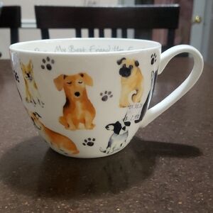 Portobello by Design My Best Friend Puppies Dogs Mug Oversized Cup Bone China